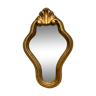 Miroir en bois doré à la feuille d’or 18ème moulure coquillage