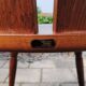 Vintage Brutalist Stube solid wood dining chair