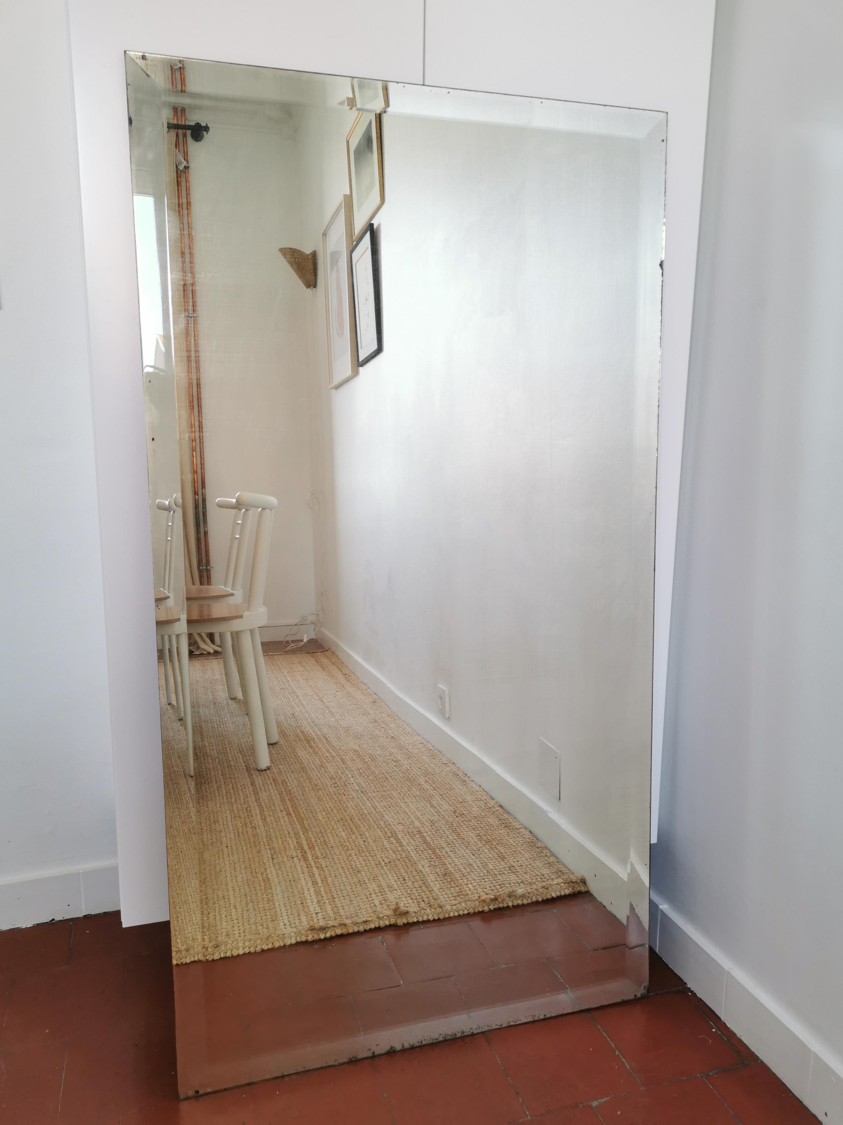 Art Deco beveled mirror