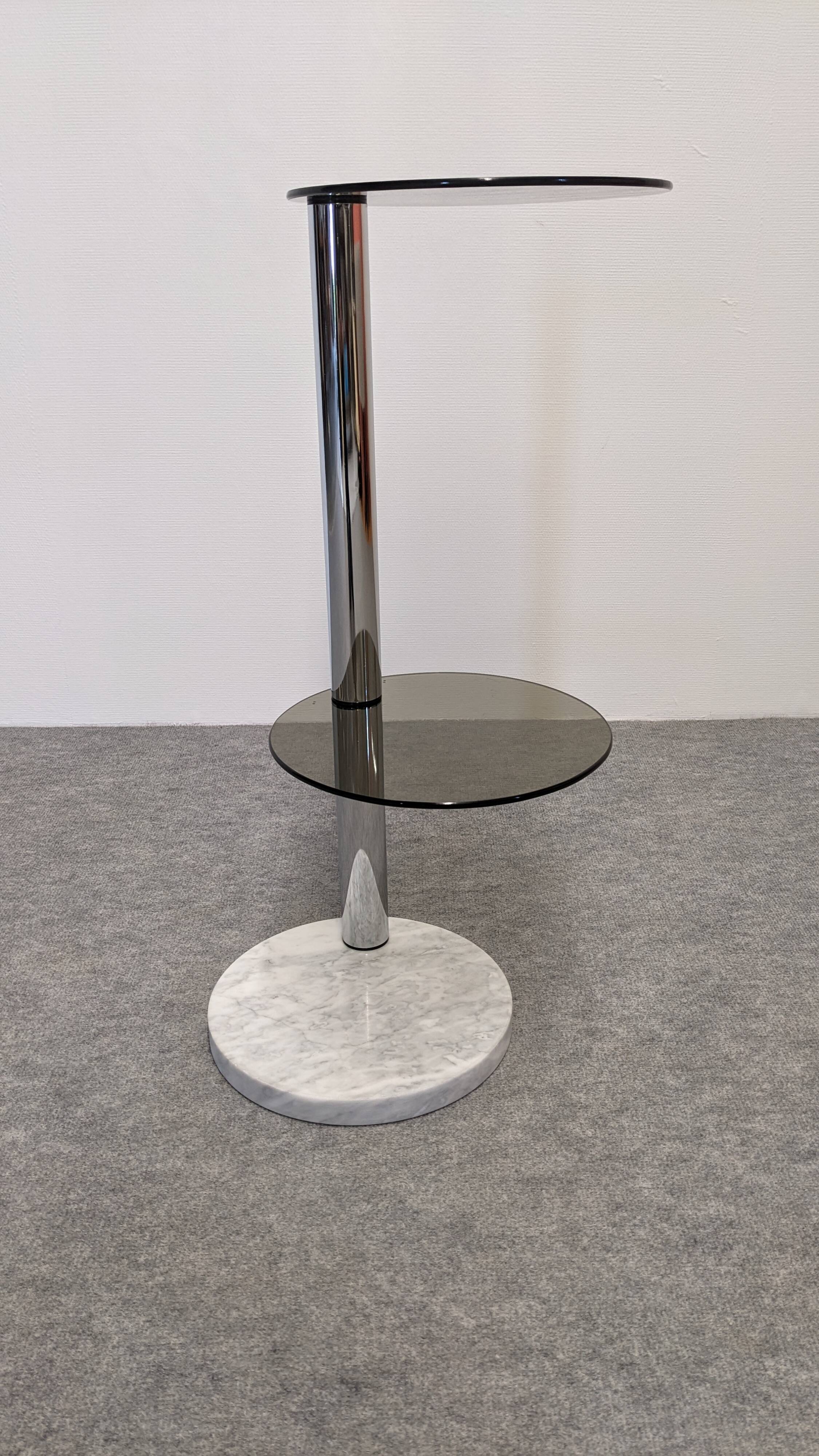 Space age side table or end table, France circa 1970.