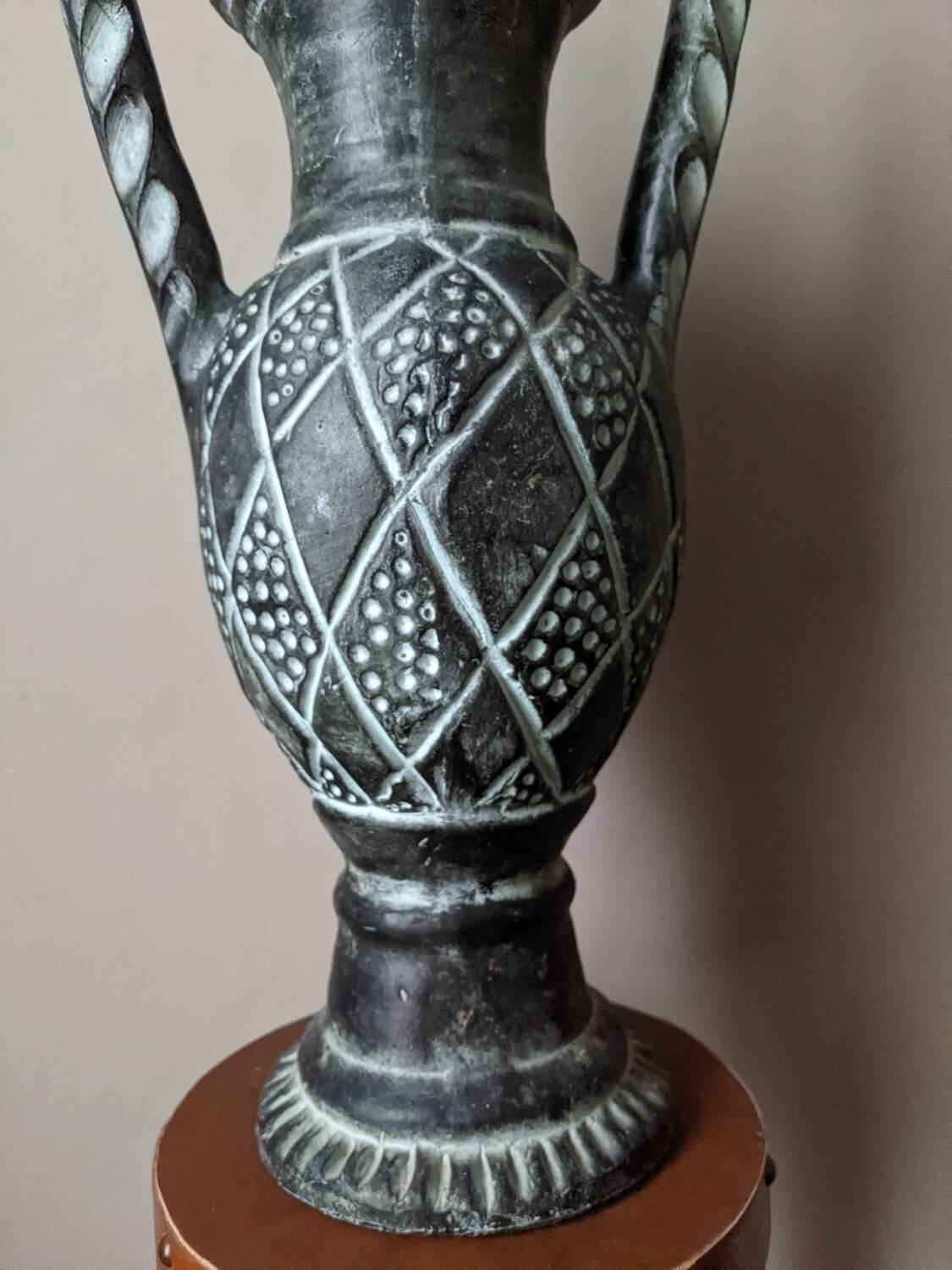 Terracotta ceramic amphora