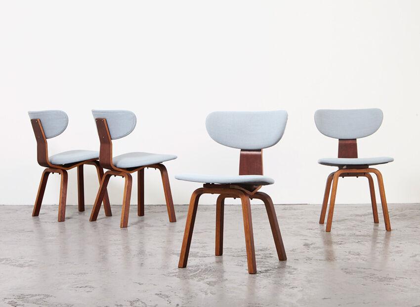 4 chairs SB37 by Cees Braakman by Pastoe 1950
