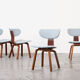 4 chairs SB37 by Cees Braakman by Pastoe 1950