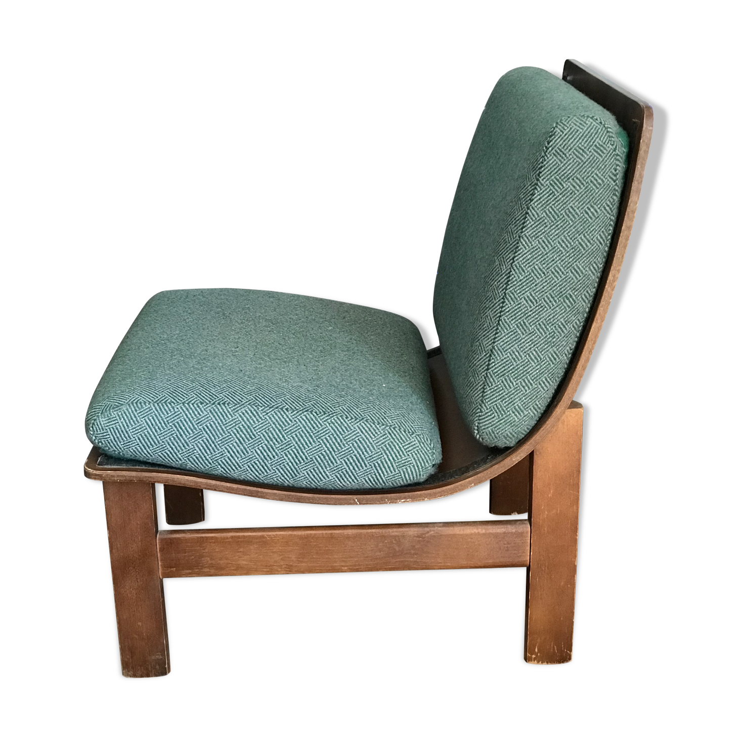 Fauteuil vintage en bois courbé