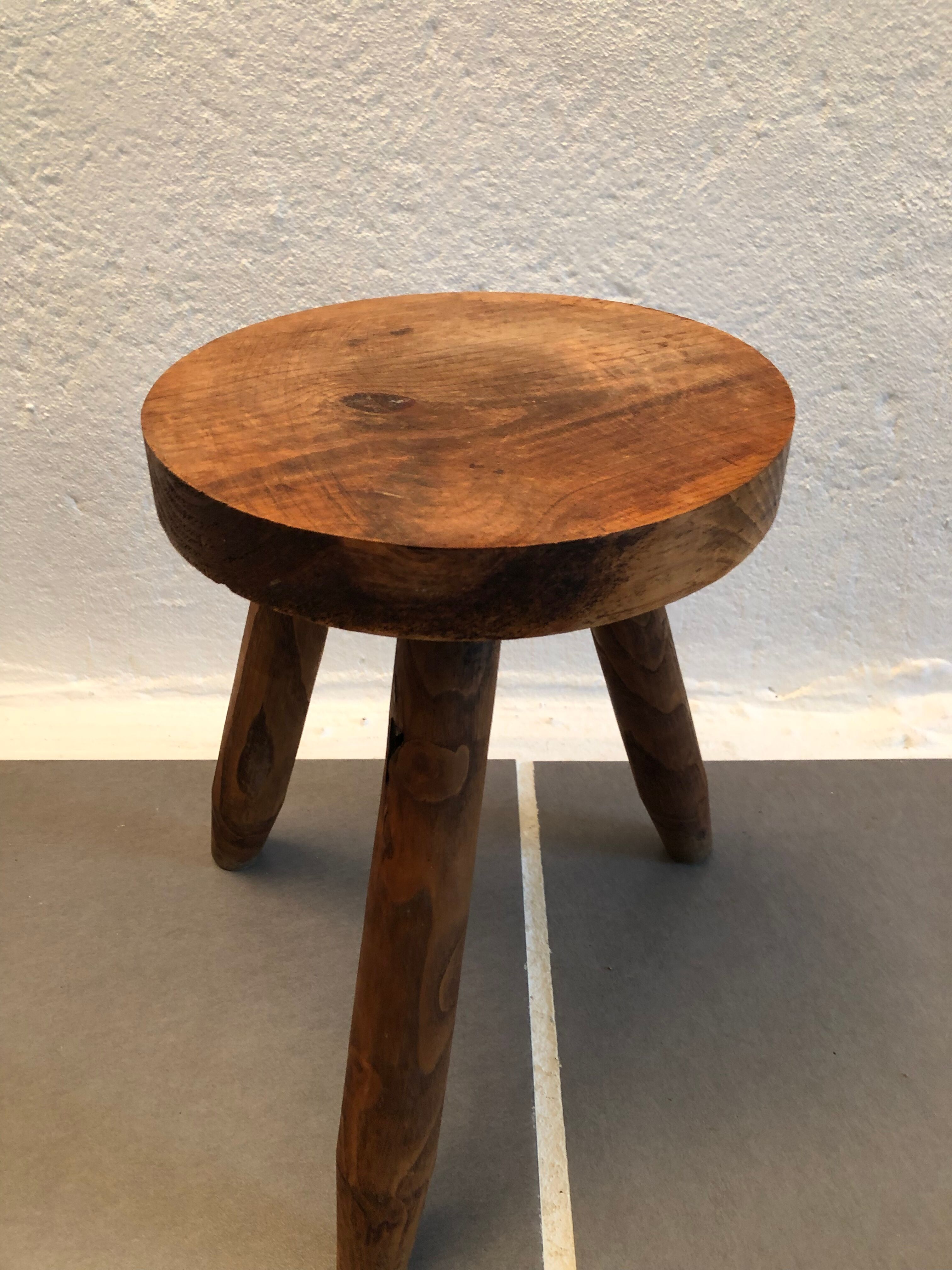 Vintage tripod farm stool