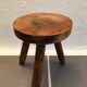 Tabouret de ferme tripode vintage