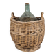 Demijohn in its wicker basket