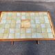 Brutalist kitchen/dining table in solid pine & ceramic (112x67 cm) 1