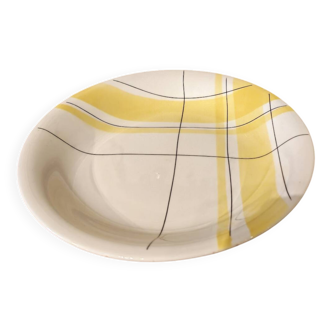 Vintage ceramic plate Salins France