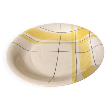 Vintage ceramic plate Salins France