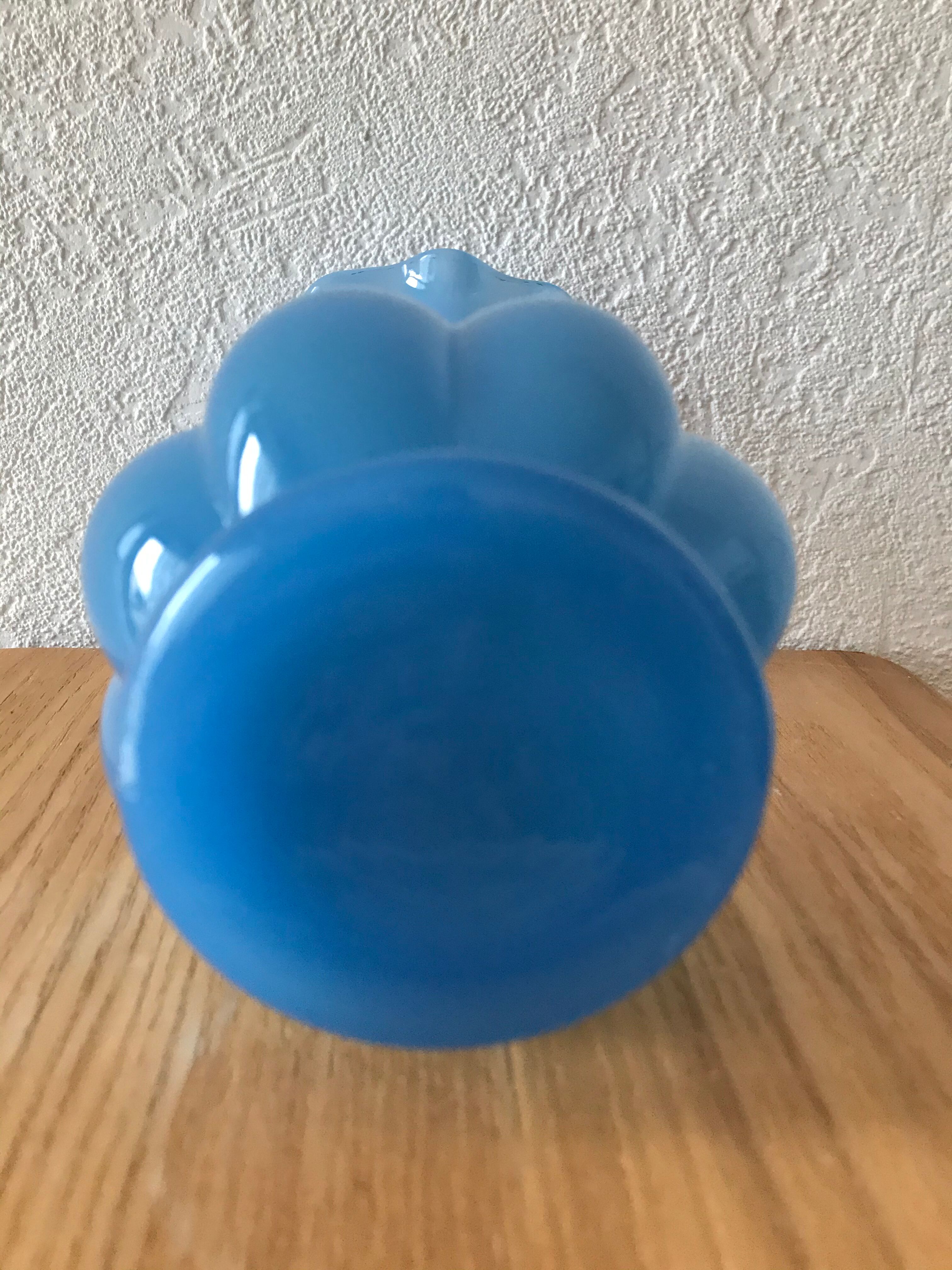 Blue opaline vase