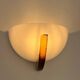 2 Murano wall sconces designed by Ludovico Diaz de Santillana, Italian blown glass.