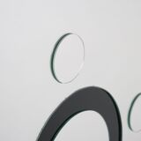 large decorative relief mirror 1980