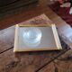 7 petal-shaped glass dessert plates – 1960s–1970s