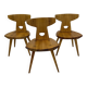 Chaises de salle à manger Jacob Kielland-Brandt en pin massif, Danemark, années 1960.