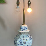 Porcelain living lamp nineteenth handmade decorations, double lighting
