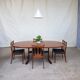 Vtg mid century g plan fresco teak extending 4 - 6 seat oval dining table retro