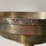 Art Deco footed cup in silver metal