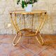 Rattan coffee table with range magazines, vintage circa 60's
