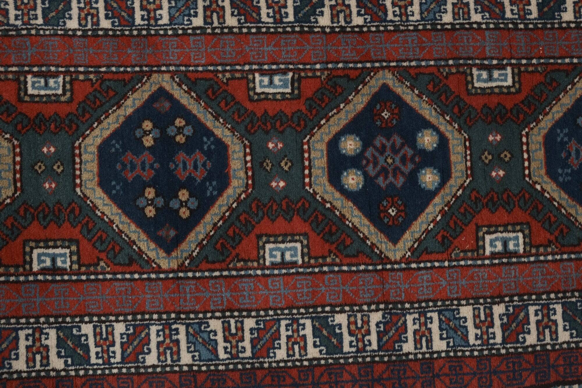Vintage Turkish hallway rug 66x316 cm