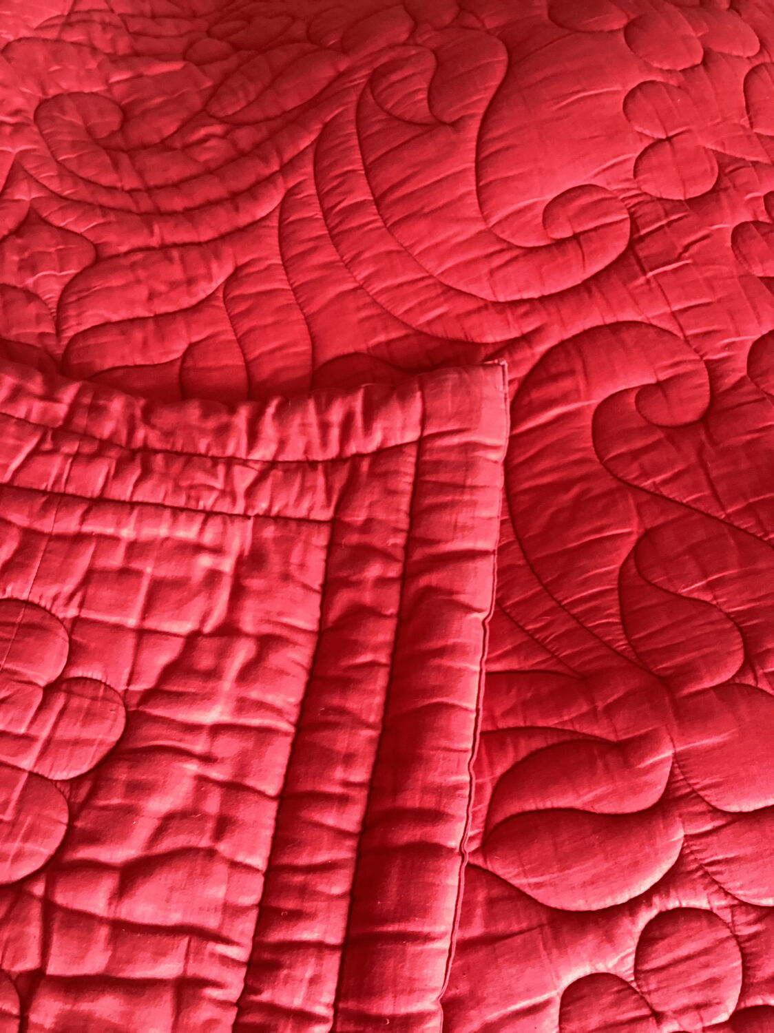 Wool inner butt bedspread
