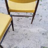 Set of 4 Scandinavian rosewood chairs from the 50s