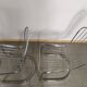 Lot de 4 chaise design en métal chromé années 70