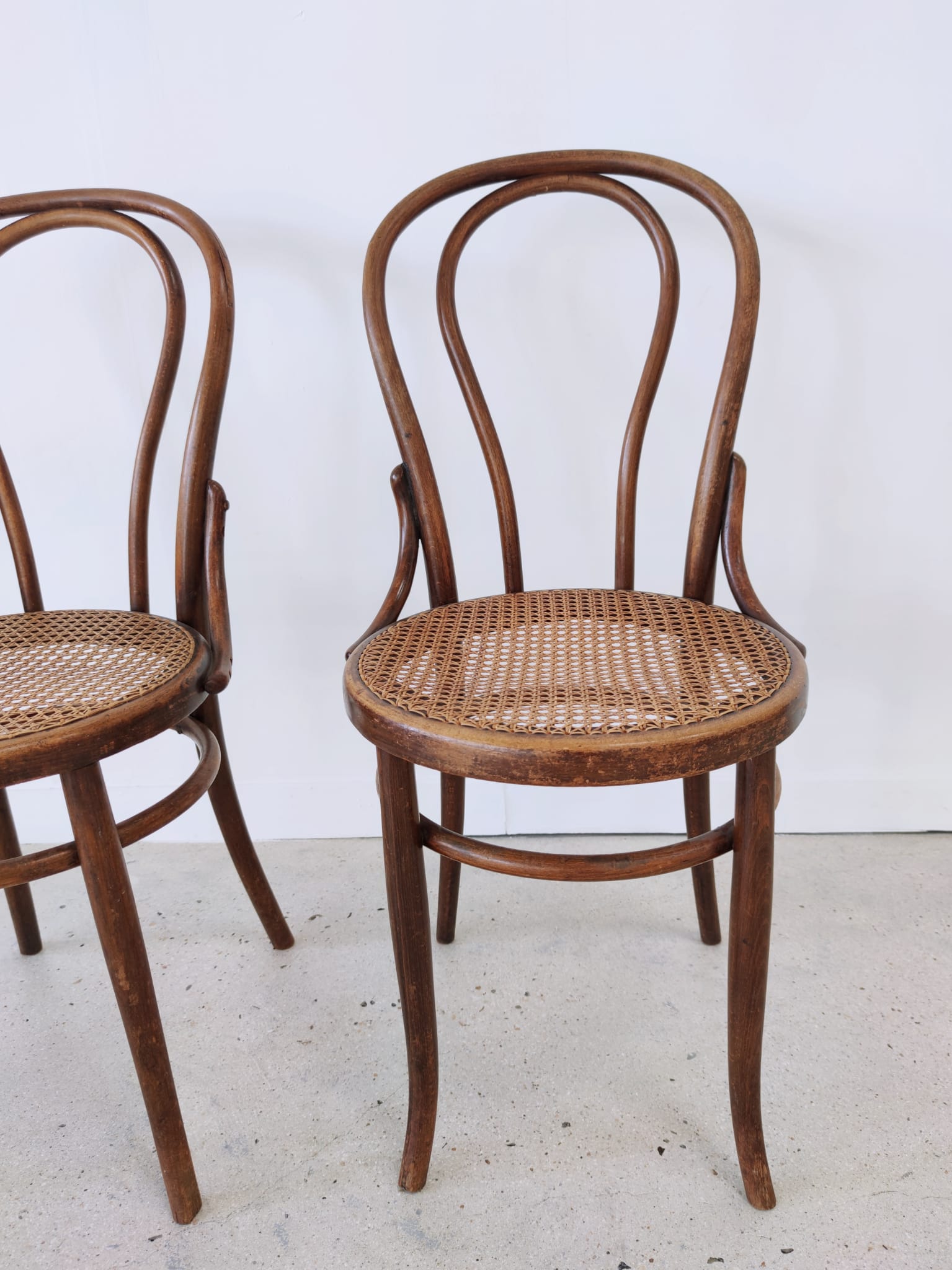 Pair of chairs cannée Fischel bistro