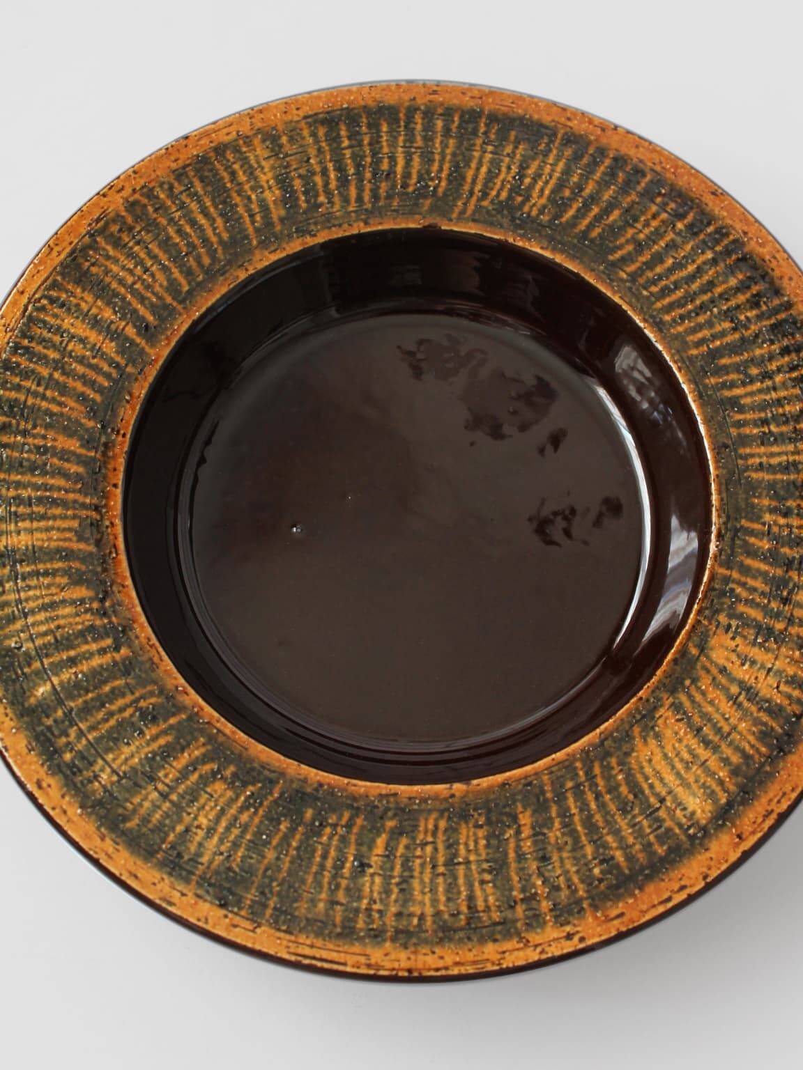 Assiette décorative vintage en céramique Gabriel, Suède, années 1960