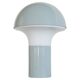 1960s metal and opaline mushroom table lamp