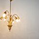 Brass pineapple chandelier, 1970s