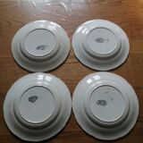 Set of eight talking plates