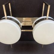 Unique big chrome Bauhaus flushmount / pendant, 1930s