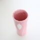 Pink and white ceramic vase, 1980