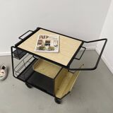 Perforated metal serving trolley style Mathieu Matégot