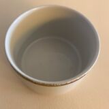 Mustard porcelain and gold metal