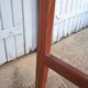 Vintage dining table console desk in teak and exotic wood from the 70s