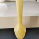 Murano-style single-flower vase. Speckled in yellow tones. Height 28 cm