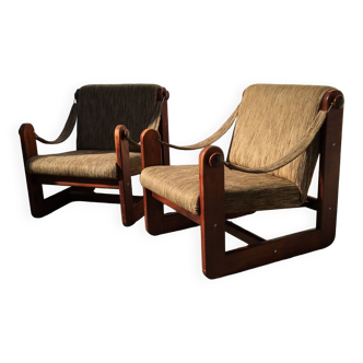 Vintage Lounge Armchair Chair Mid Century 80s Czechoslovakia