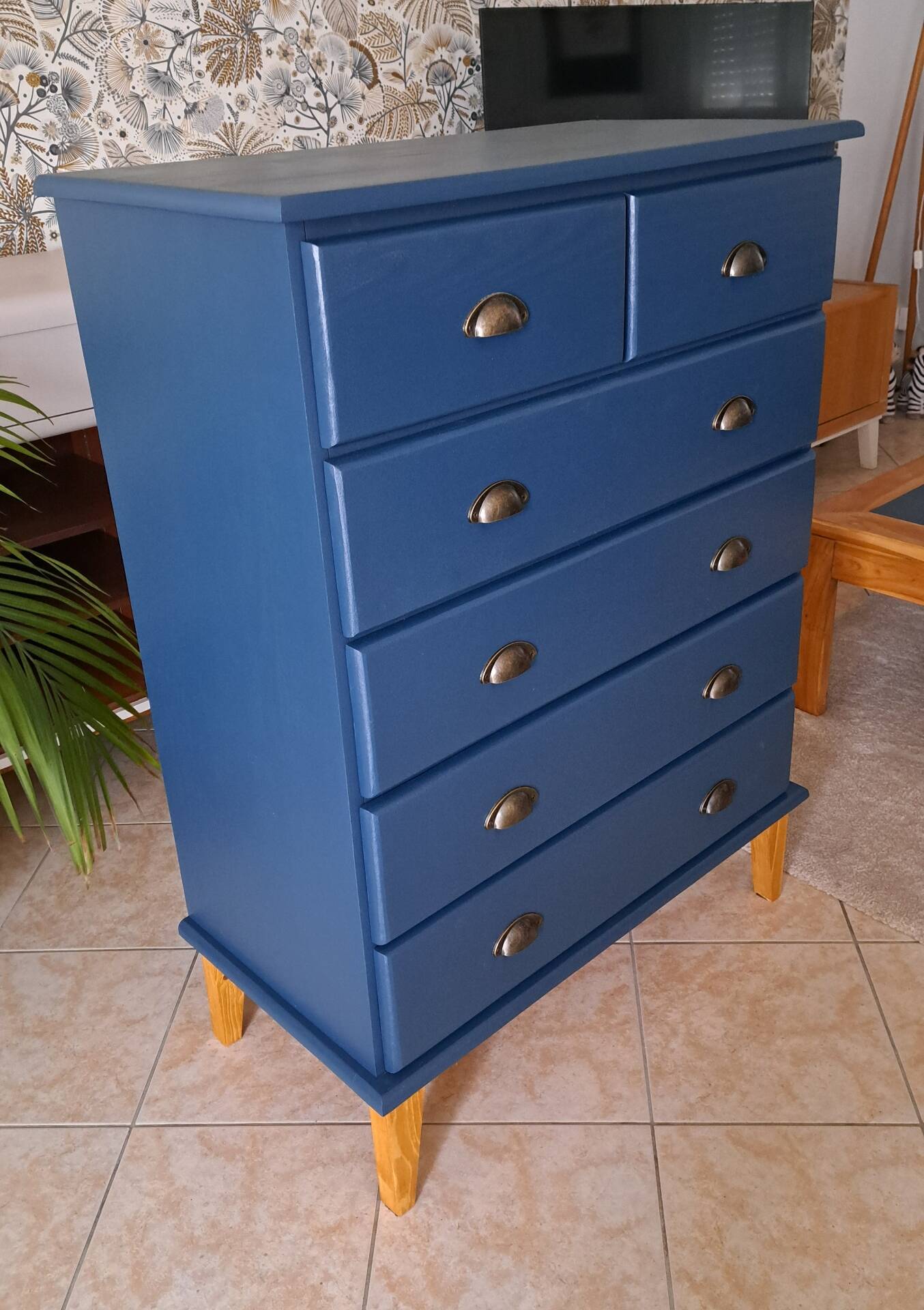 Commode blue ganne