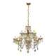 Venetian lustre. Crystal, glass, hand-painted. 12 light points.
