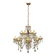 Venetian lustre. Crystal, glass, hand-painted. 12 light points.