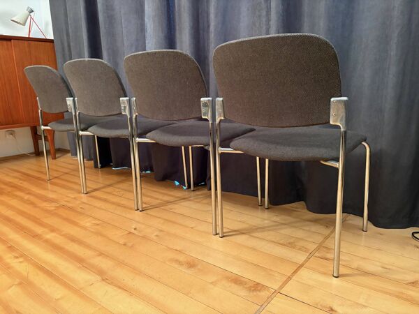 Set of four chairs, 1980s