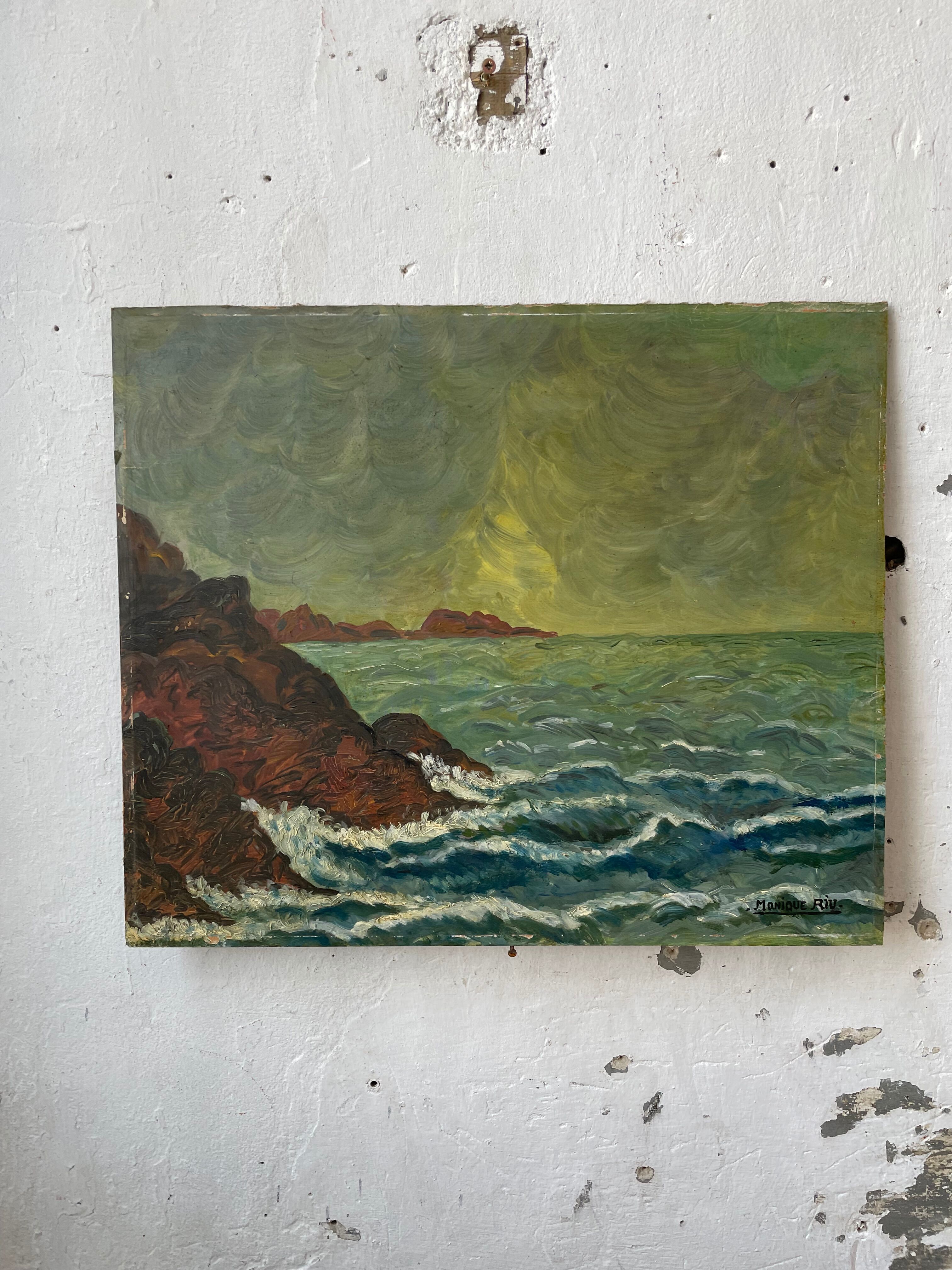 Sea oil paint 46 x 54 cm