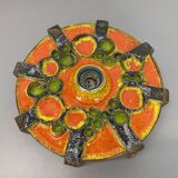 Cubic ceramic 31cm colorful "pop art" fat lava wall light element, germany, 1970