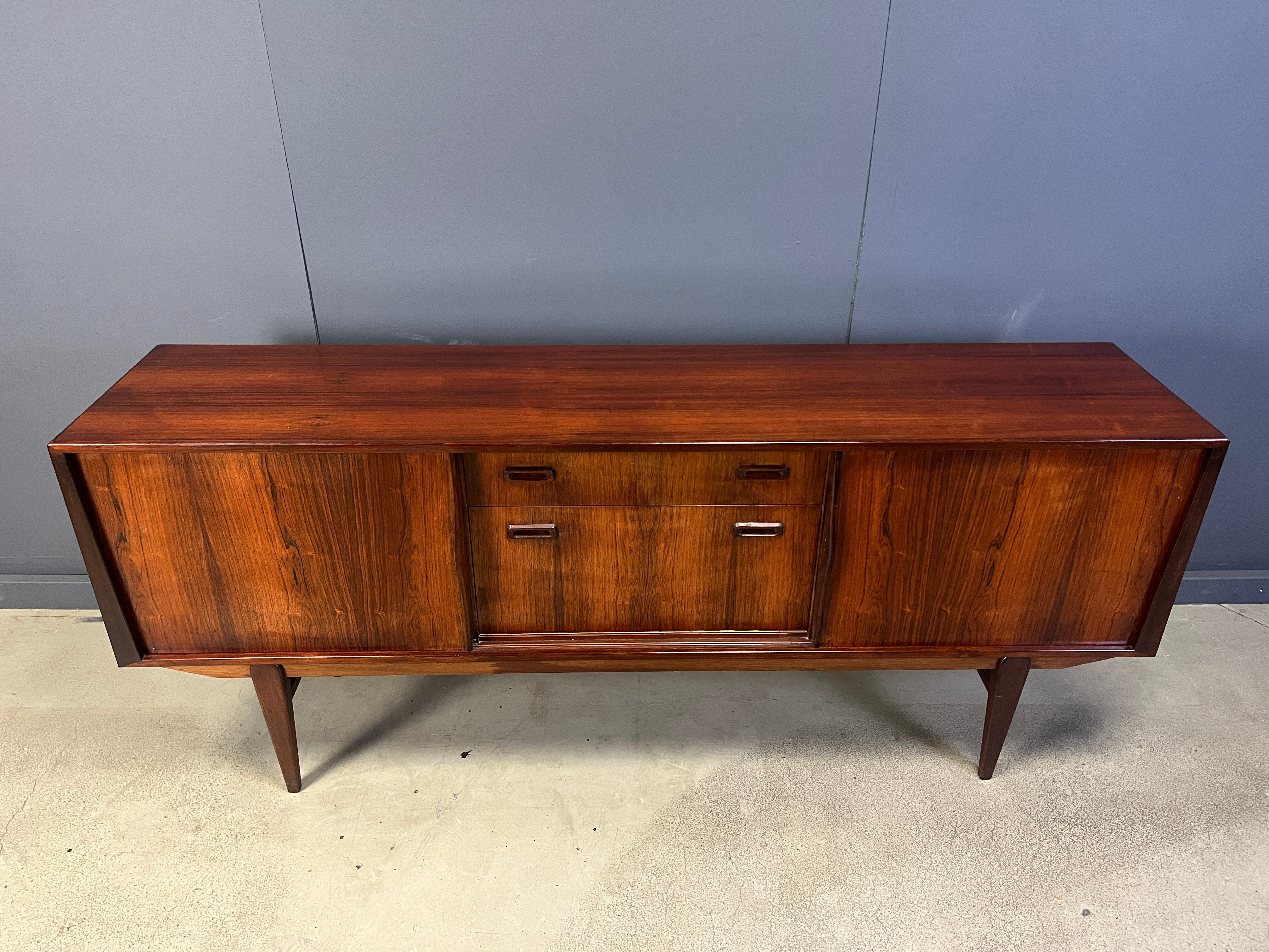 Vintage Scandinavian rosewood sideboard, 1960s