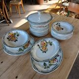 Antique tableware set from Digoin and Sarreguemines