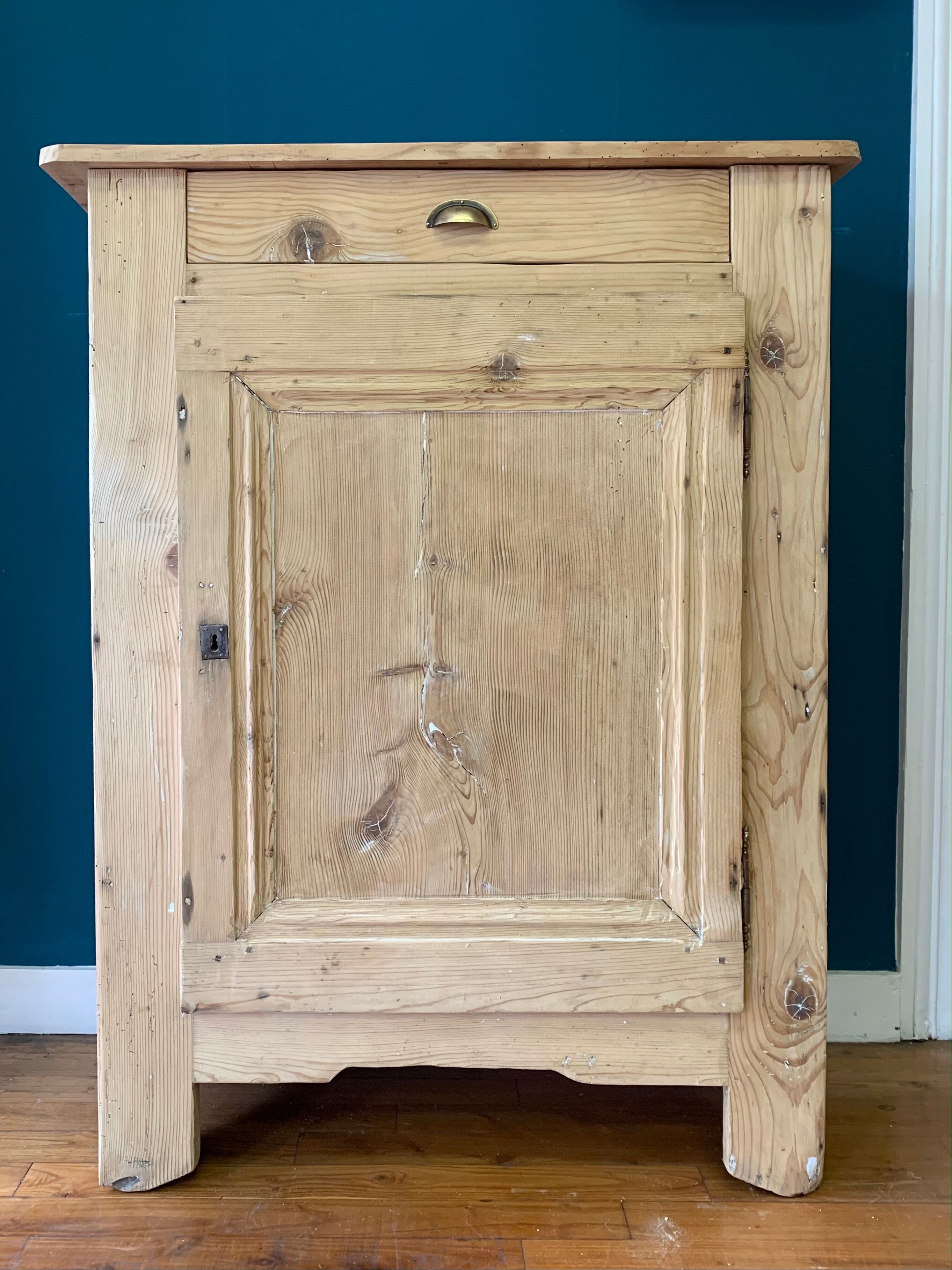 Old weathered wooden jam maker