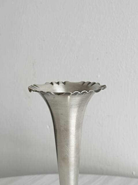 Small metal bud vase