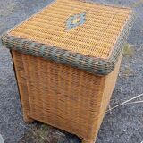 Pair of rattan bedsides